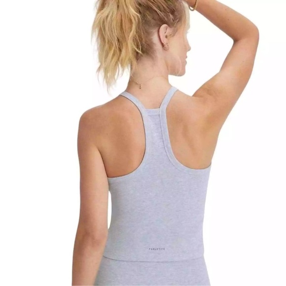 Fabletics Tops - NWOT Women’s Fabletics live-in heather gray halter top, size 4X